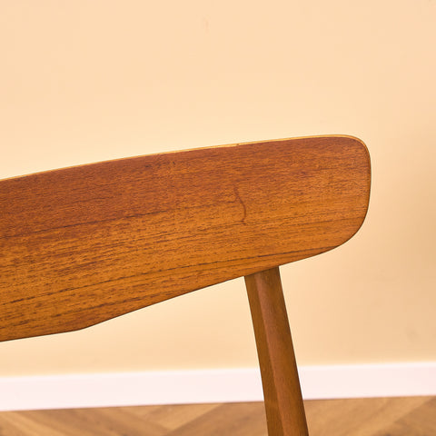 Danska matstolar i teak och bok från Findahl Møbelfabrik, modell 'Møsbol'