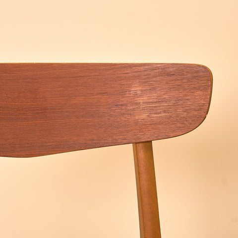 Danska matstolar i teak och bok från Findahl Møbelfabrik, modell 'Møsbol'