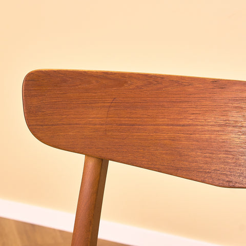 Danska matstolar i teak och bok från Findahl Møbelfabrik, modell 'Møsbol'