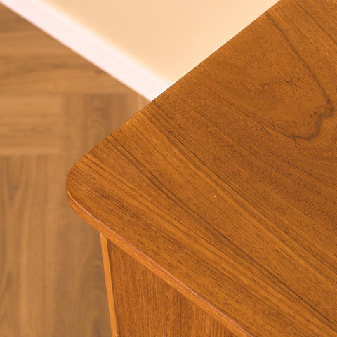 Swedish writing desk in teak and beech