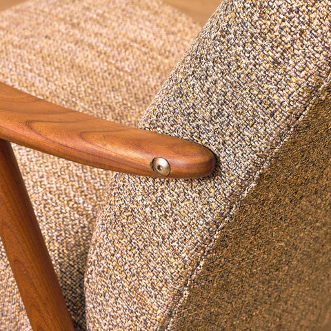 Dansk fåtölj i valnöt