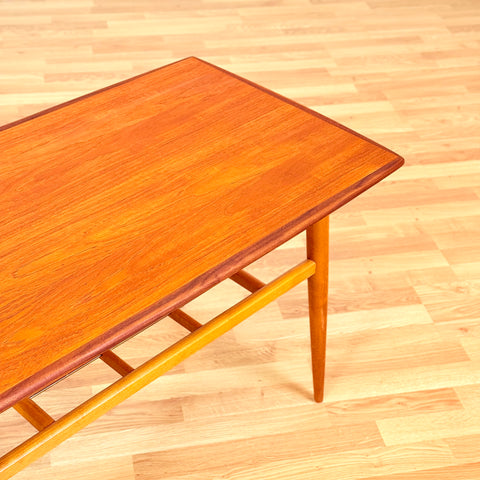 Swedish coffee table in teak & beech