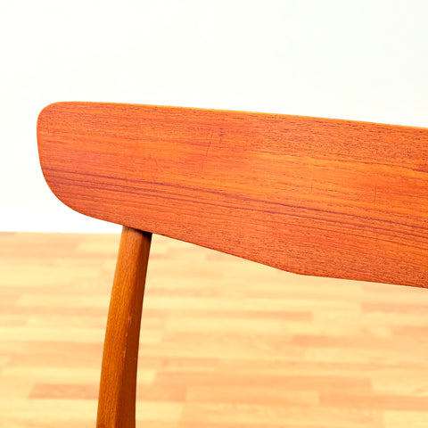 Danish dining chairs in teak & beech by Findahl