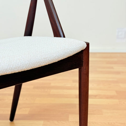 Danish set of 6 dining chairs model 31 in Santos rosewood by Kai Kristiansen