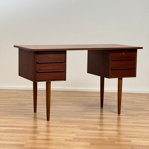 Writing desk in teak, Denmark, 1950s-60s.