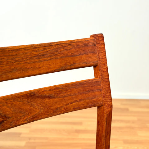 Danish dining chairs in solid oak by Kurt Østervig, for KP Møbler