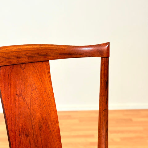 Danish dining chairs in Santos rosewood by Henning Sørensen for Danex