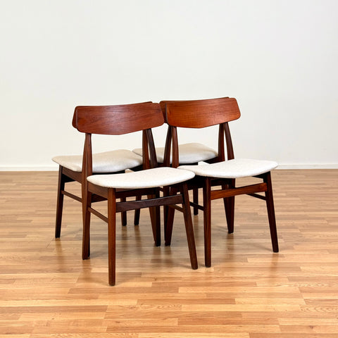 Set of 4 chairs made of teak by Farstrup, 1950s-60s, Denmark - Beyo Vintage