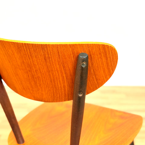 Swedish set of 4 dining chairs in teak by Bröderna Wigells Stolfabrik