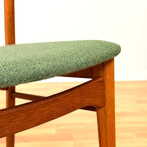 Swedish set of 6 dining chairs "Ole" in teak & oak by IKEA