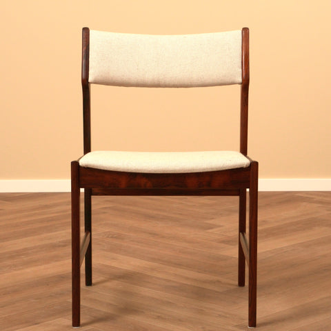 Danish dining chairs in Santos rosewood by Erik Buch