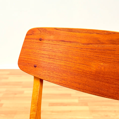 Danish dining chairs in teak & oak by Farstrup