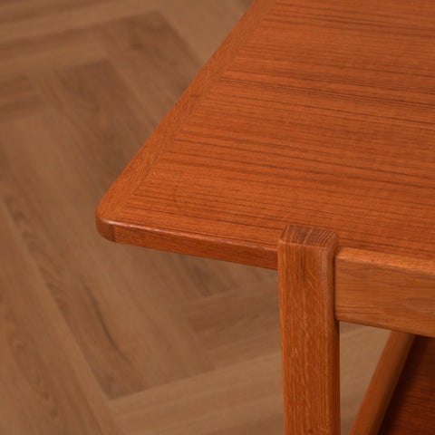 Swedish serving trolley in teak & oak