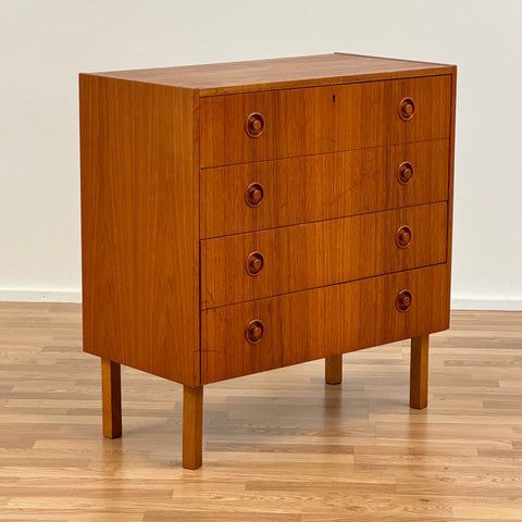 Chest of drawers, in teak