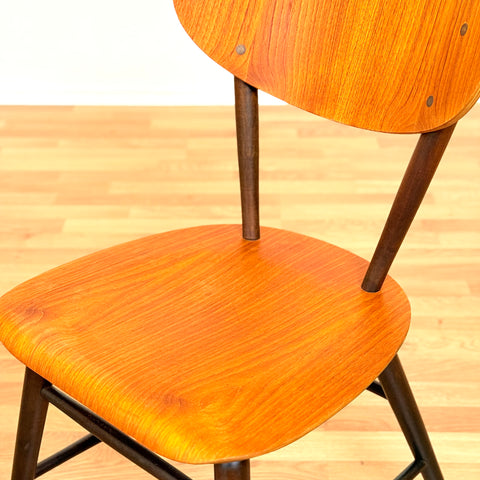 Swedish set of 4 dining chairs in teak by Bröderna Wigells Stolfabrik