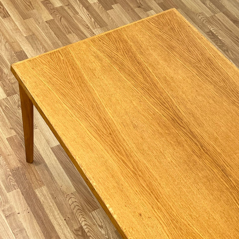 Dining table, oak, 1970s, Denmark.