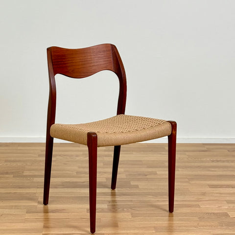 Single chair with papercord, by N.O Moller