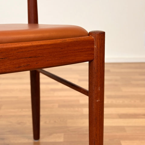 PRICE Set of 6 dining chairs in solid teak by H.W.Klein, 1950s-60s, Denmark - Beyo Vintage