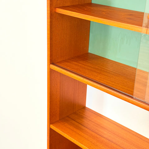 Swedish bookshelf in teak by B. Fridhagen for Bodafors