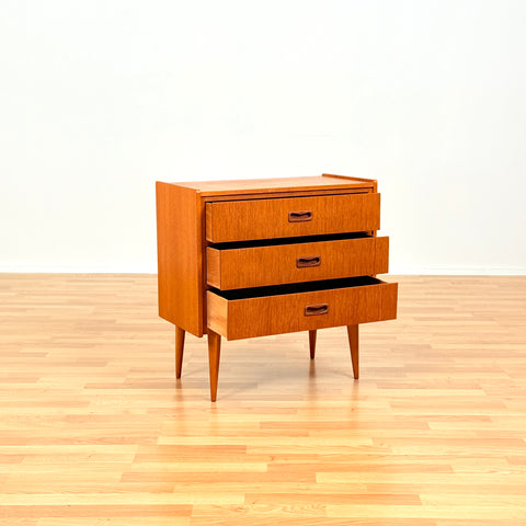 Swedish chest of drawers in teak & beech