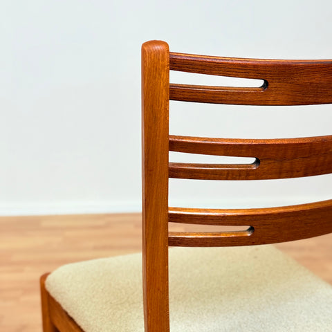 Danish dining chairs in teak & beech by Farstrup, model 219