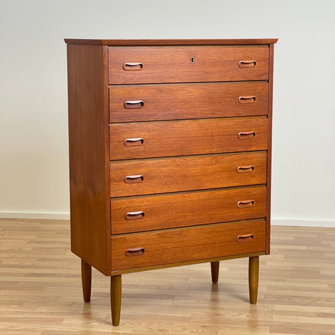 Chest of drawers, teak, Denmark, 1950s-60s