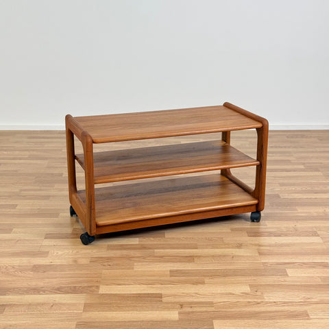 Trolley in solid teak wood, 1970s, Denmark