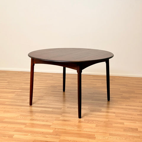 Danish round dining table in Santos rosewood by CJ Rosengarden