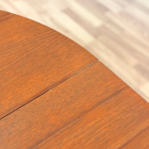 Swedish small round dining table in teak