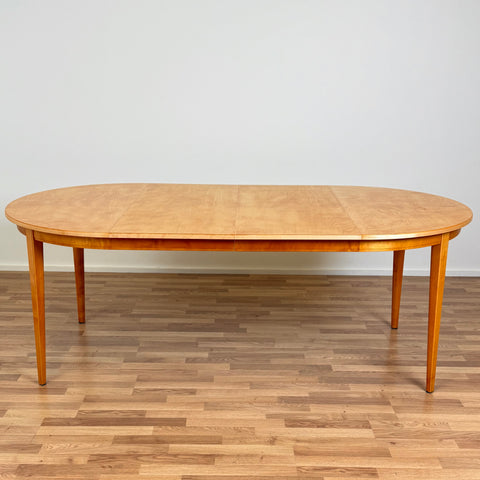 Round dining table in beech, 1980s