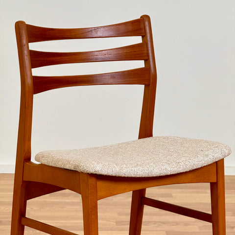 Dining chair in teak & beech