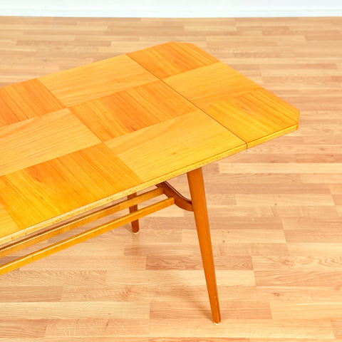 Swedish coffee table in birch by S. Ljungqvist