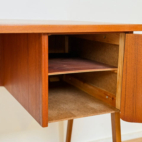 Writing desk in teak, 1950s-60s, Denmark - Beyo Vintage