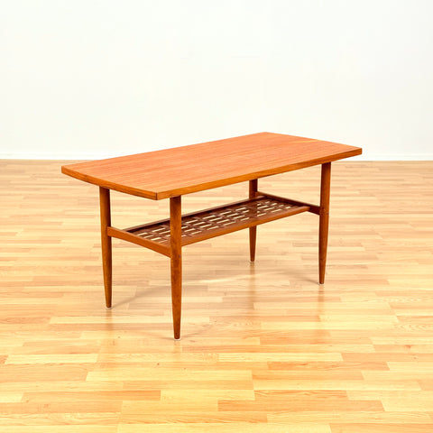 Swedish coffee table in teak & beech