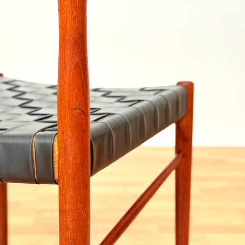 Danish dining chairs in teak