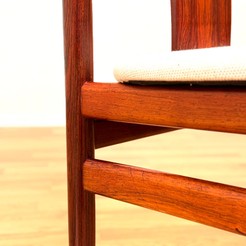 Danish dining chairs in Santos rosewood by Henning Sørensen for Danex