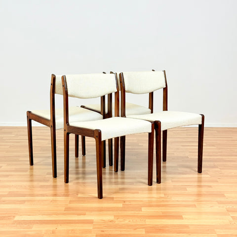 Danish dining chairs in Santos rosewood