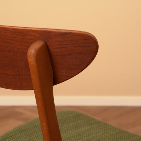 Danish dining chairs in teak & beech by Farstrup, model '210'