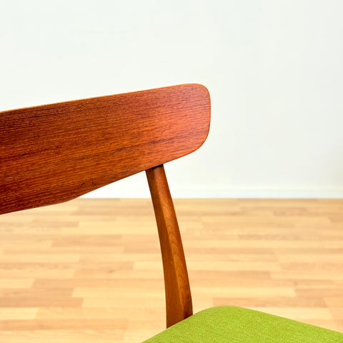 Danish dining chairs in teak & beech by Findahl