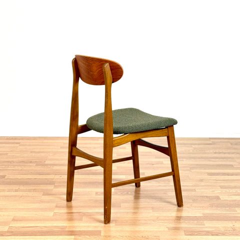 Set of 4 dining chairs in teak and beech, 1960s, Ikea "BOEL"