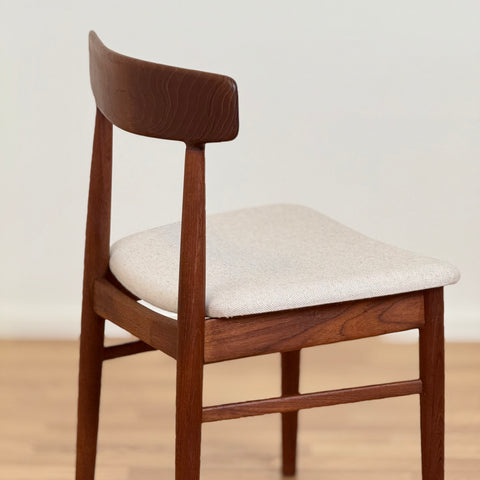 Solid teak chairs, Henning Kjaernulf & Bruno Hansen