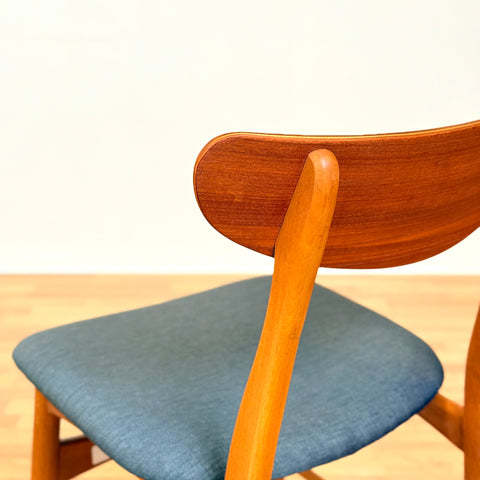 Danish dining chairs in teak & beech by Farstrup