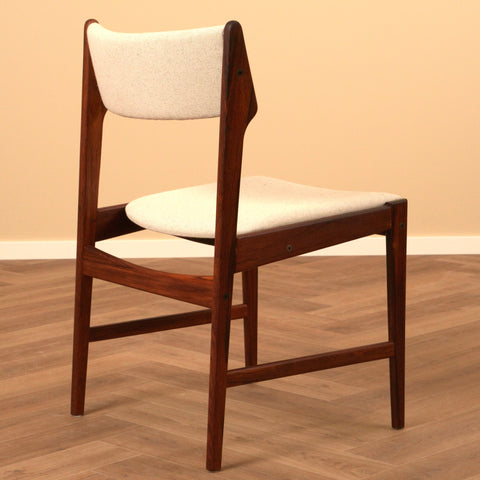 Danish dining chairs in Santos rosewood by Erik Buch