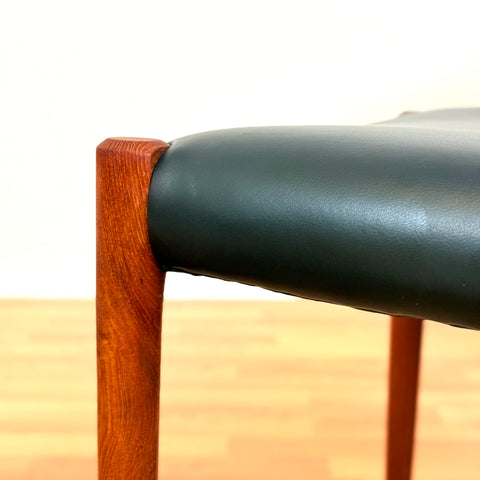 Danish dining chairs in solid teak by Niels Otto Møller, model 77