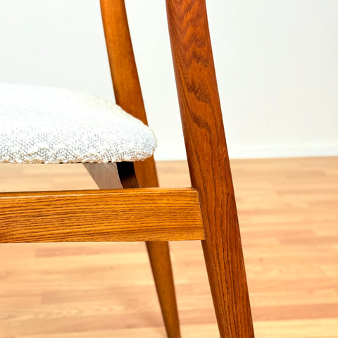 Swedish set of 4 dining chairs in oak