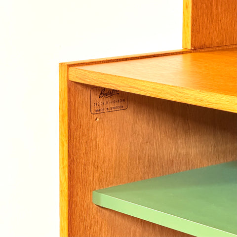 Swedish bookshelf in oak by Bertil Fridhagen for Bodafors