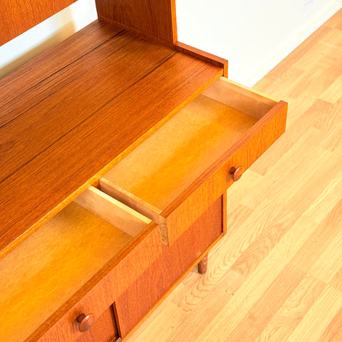 Swedish bookshelf in teak