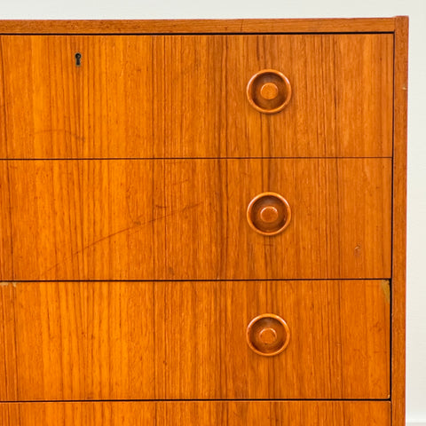 Chest of drawers, in teak