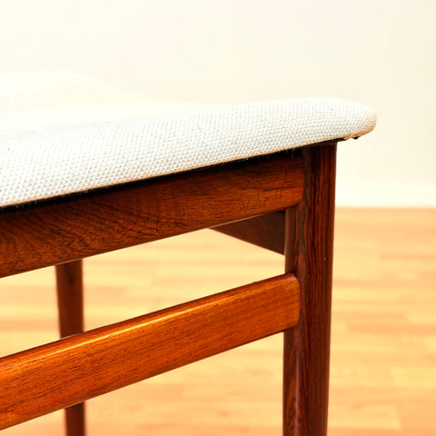 Danish dining chairs in Santos rosewood by Henning Sørensen for Danex