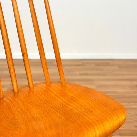 Set of 2 dining chairs model in oak & beech, 1950s-60s, Sweden